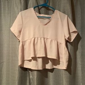 Romwe/Shein pink crop